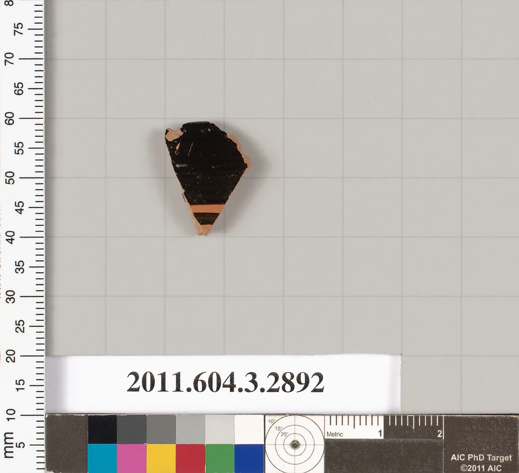 Terracotta fragment of a kylix (drinking cup)? — Unknown