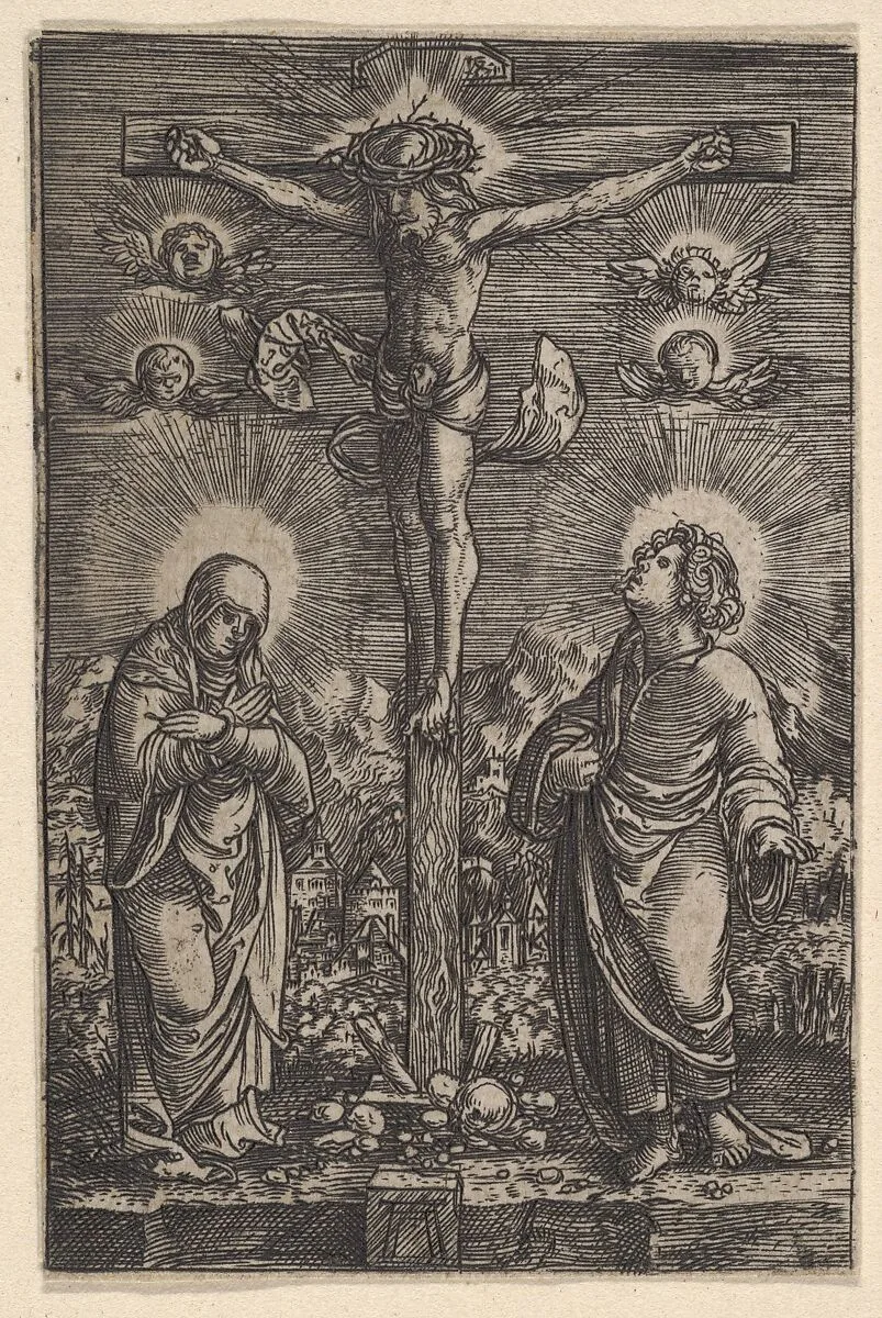 Christ on the Cross (The Small Crucifixion) — Albrecht Altdorfer