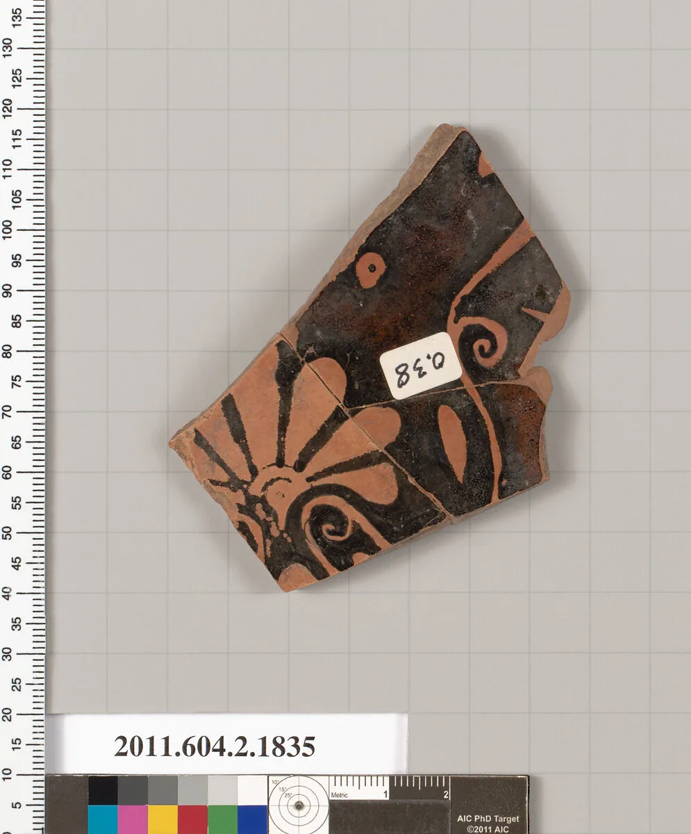 Terracotta fragment of a skyphos (deep drinking cup) — Unknown