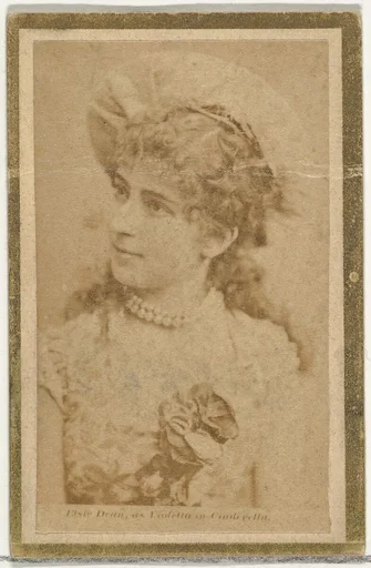 Elsie Dean as Violetta in Cinderella, from the Actresses and Celebrities series (N60, Type 2) promoting Little Beauties Cigarettes for Allen & Ginter brand tobacco products