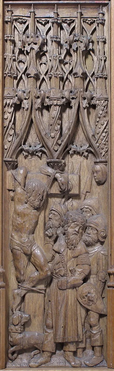 Panel with the Crucifixion of the Bad Thief — Unknown