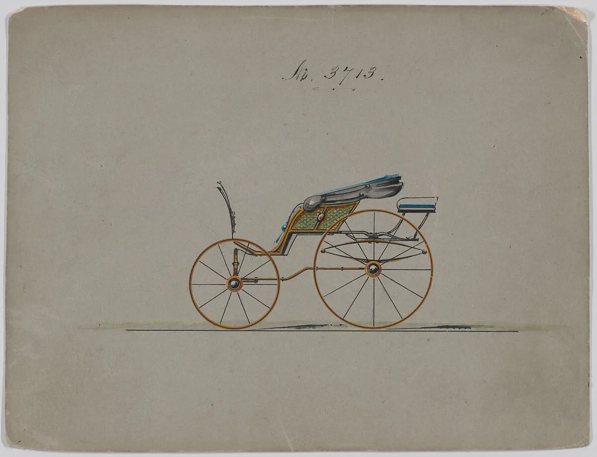 Design for Pony Phaeton, no. 3713 — Brewster & Co.
