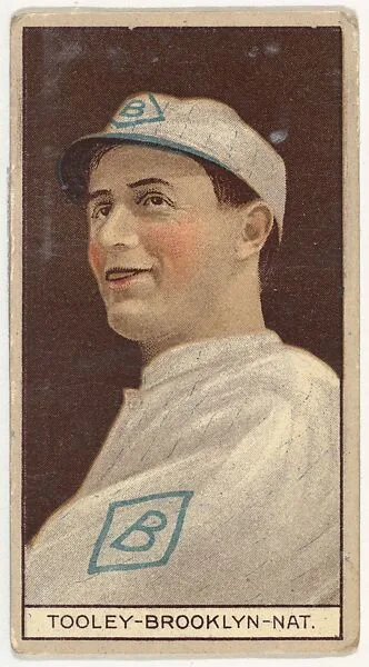 Bert Tooley, Brooklyn, National League, from the Brown Background series (T207) for the American Tobacco Company — American Tobacco Company