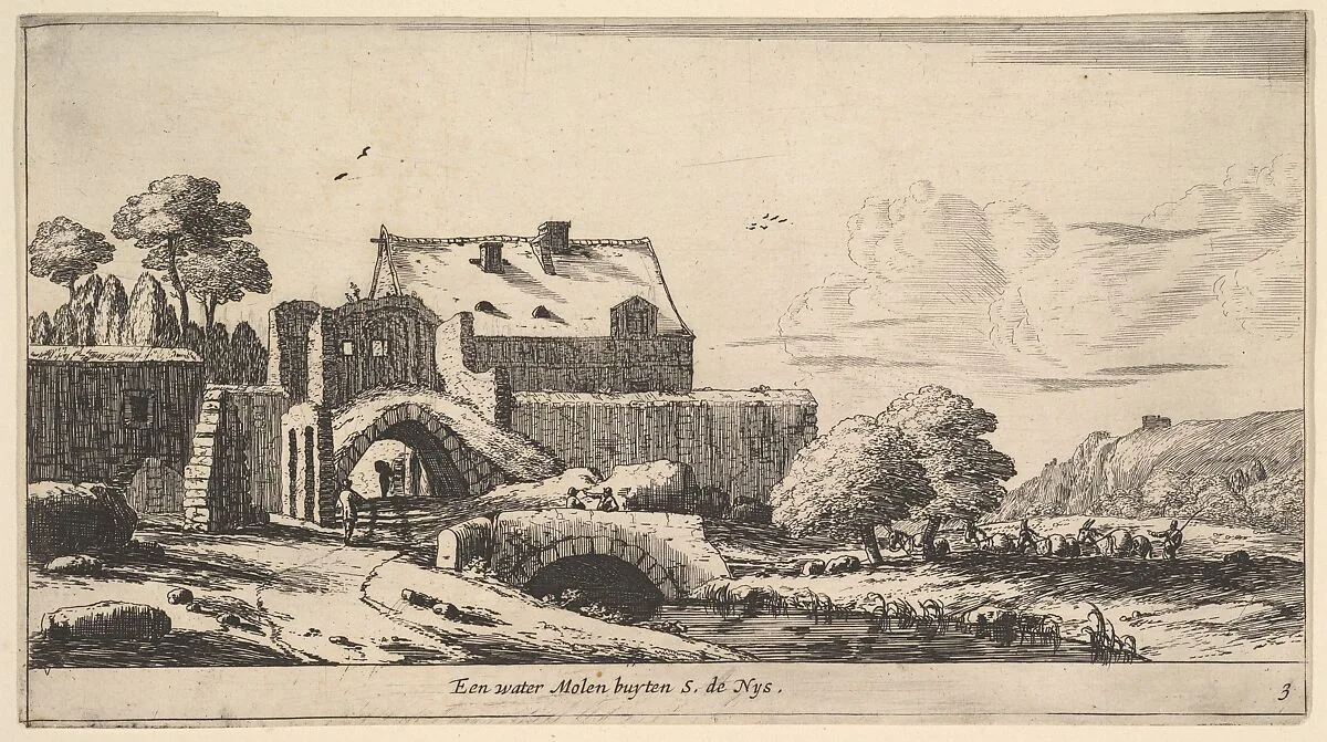 A Water Mill near St. Denis — Reinier Nooms, called Zeeman