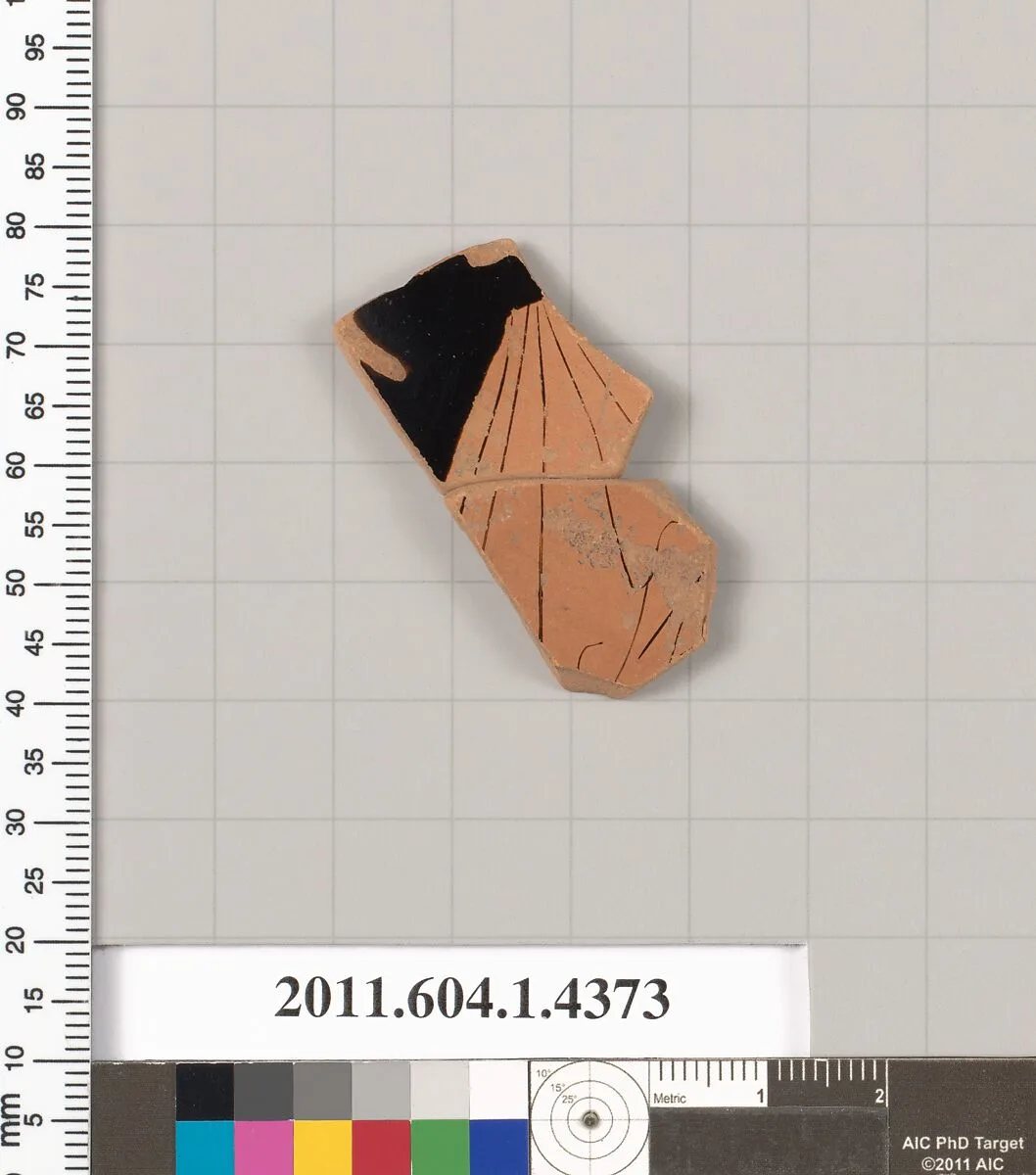 Terracotta fragment of a kylix (drinking cup) — Unknown
