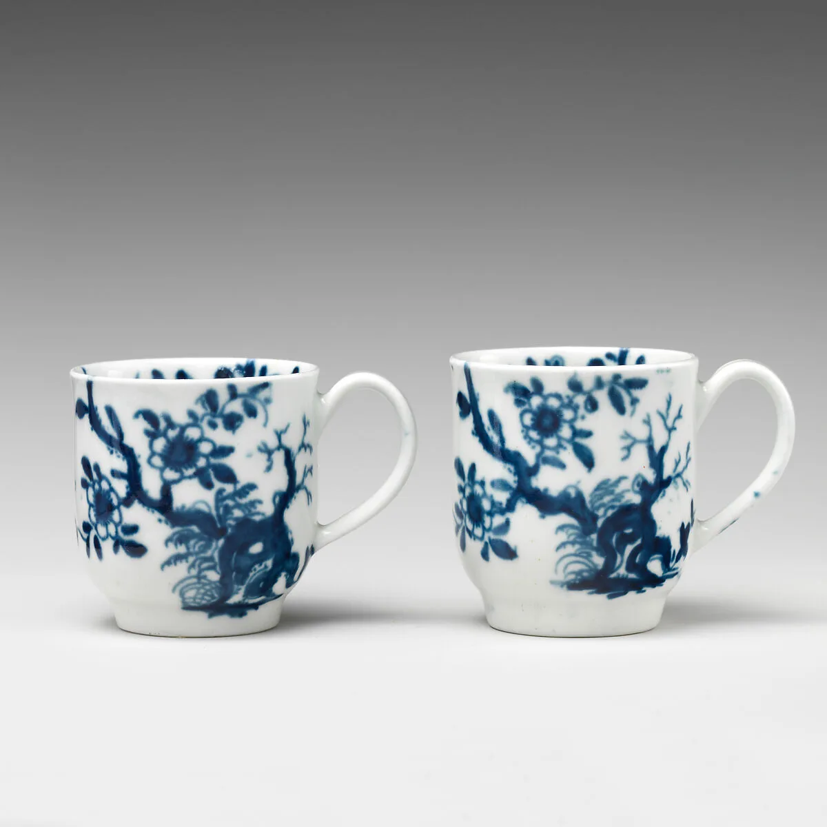 Two miniature cups (part of a service) — Worcester factory