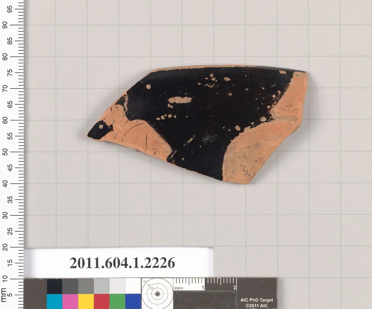 Terracotta rim fragment of a kylix (drinking cup) — Unknown