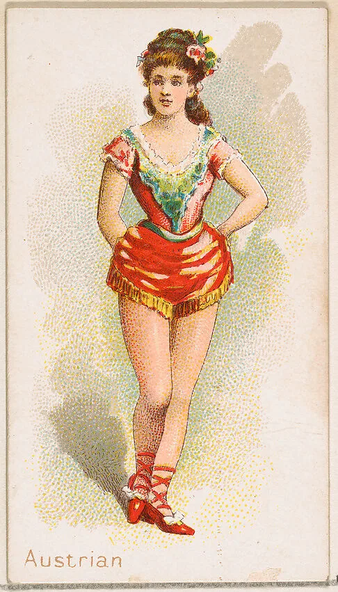 Austrian Dancer, from the Dancing Women series (N186) issued by Wm. S. Kimball & Co. — William S. Kimball & Company