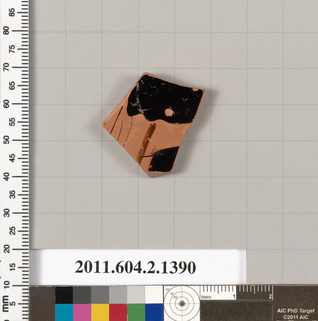 Terracotta fragment of a skyphos (deep drinking cup) — Unknown