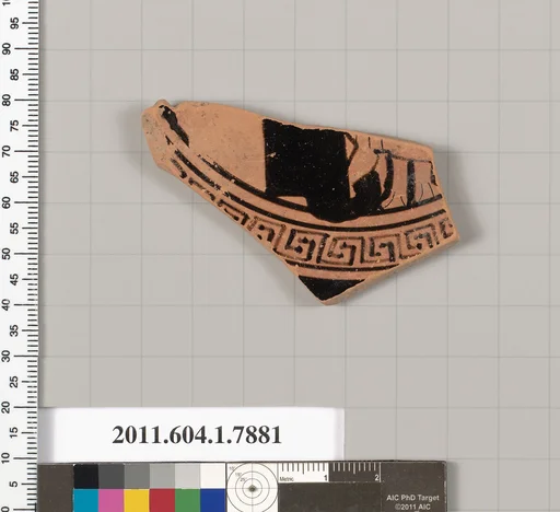 Terracotta fragment of a kylix (drinking cup)