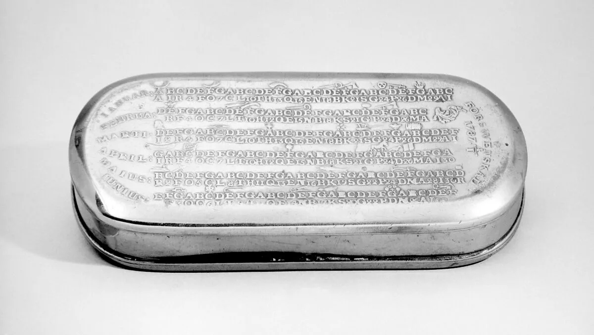 Tobacco box — C. Norman