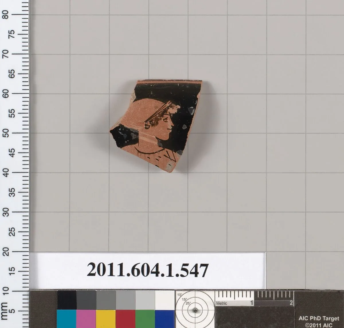Terracotta rim fragment of a kylix (drinking cup) — Unknown