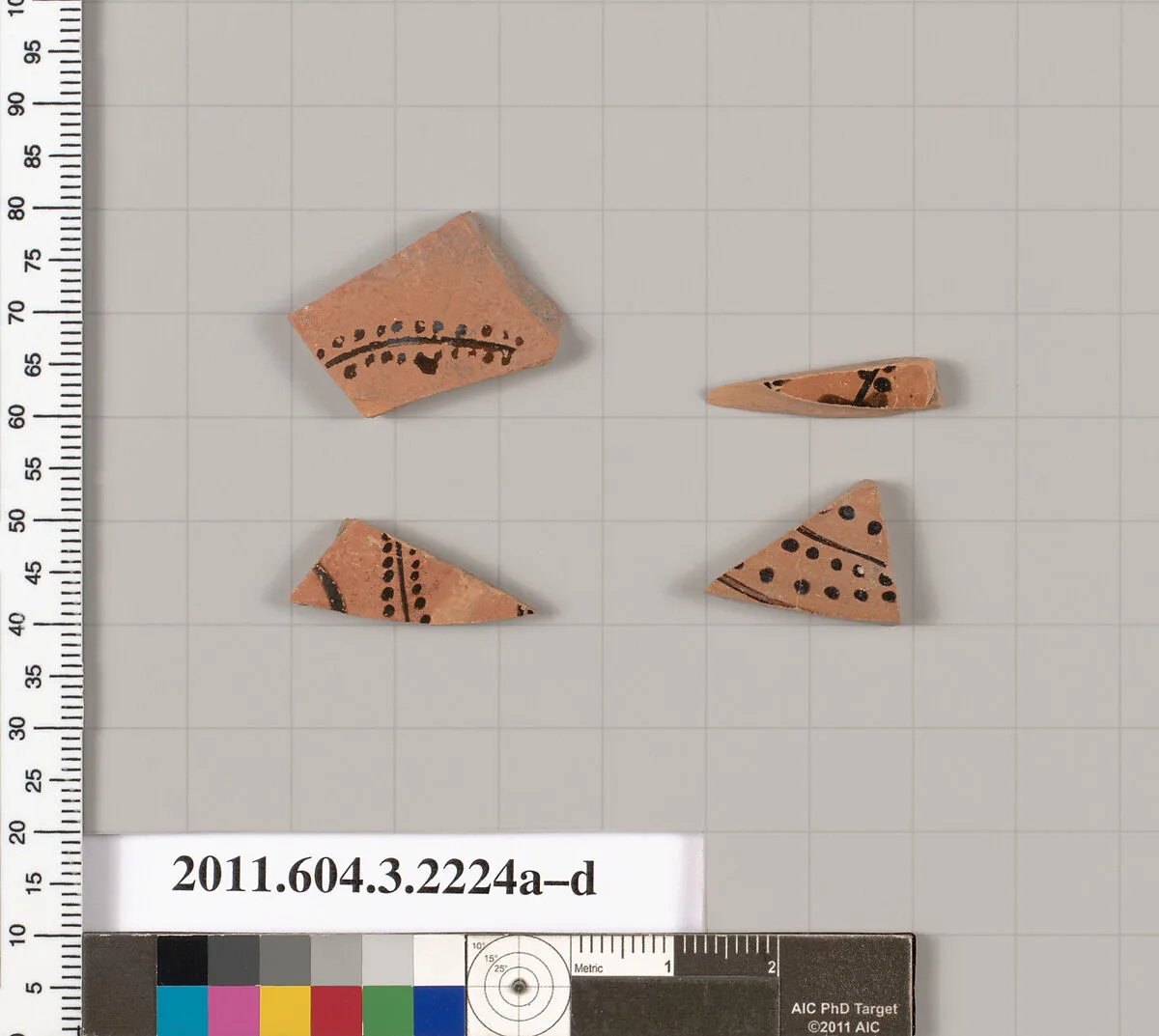 Terracotta fragments of kylikes (drinking cups) — Unknown