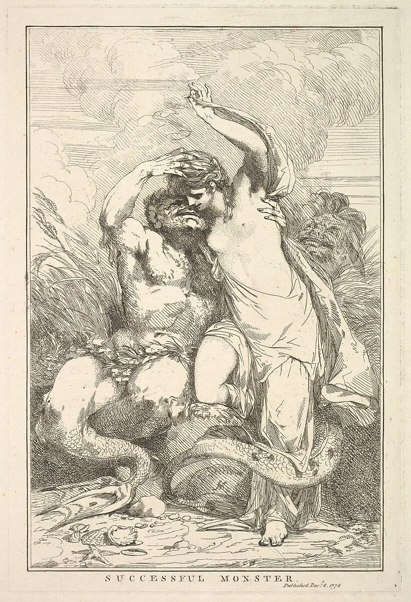 Successful Monster (from "Fifteen Etchings Dedicated to Sir Joshua Reynolds") — John Hamilton Mortimer|Sir Joshua Reynolds