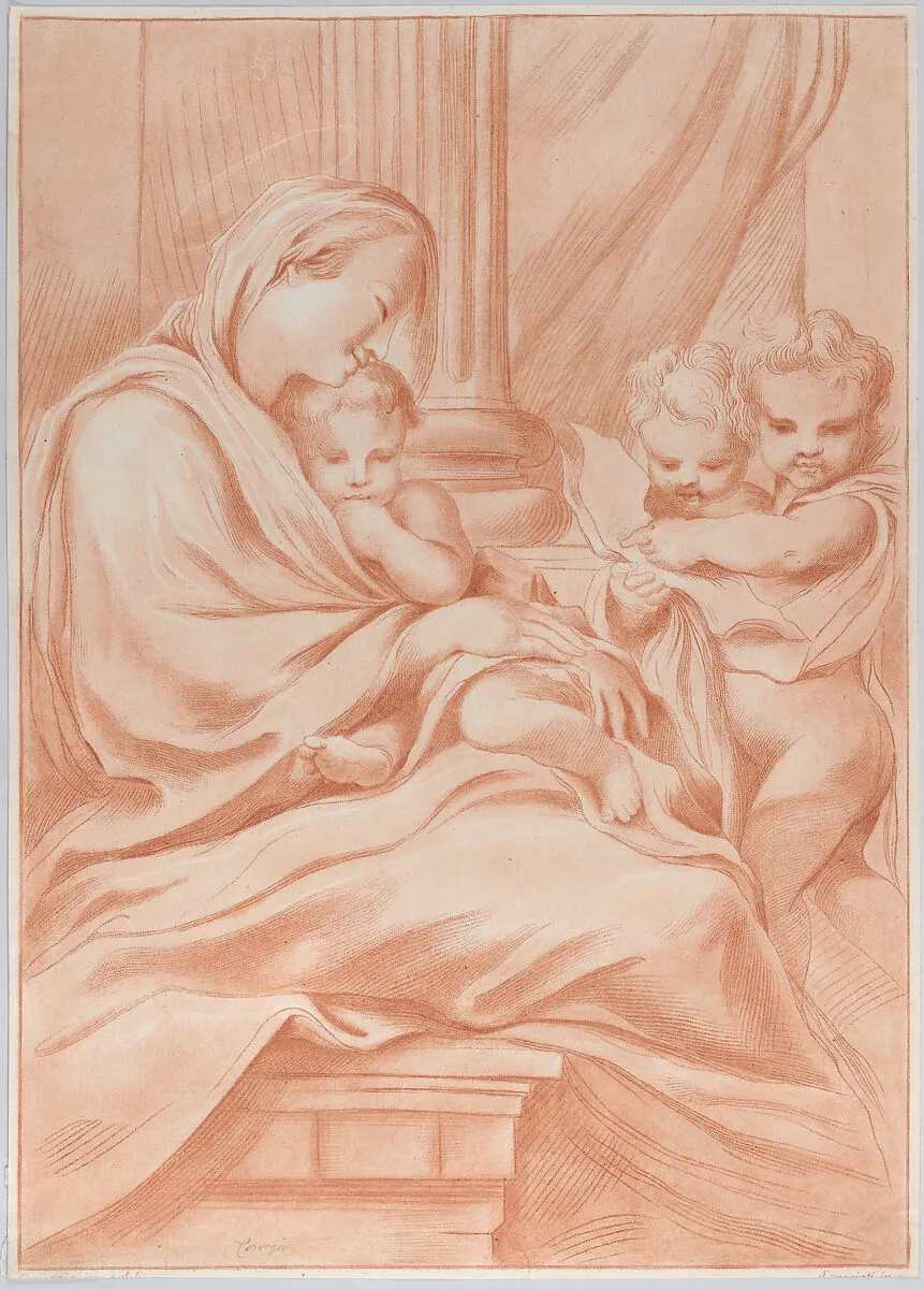 The Virgin and child with two angels — Correggio (Antonio Allegri)|Andrea Scacciati