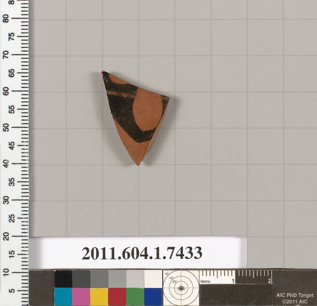 Terracotta fragment of a kylix (drinking cup) — Unknown