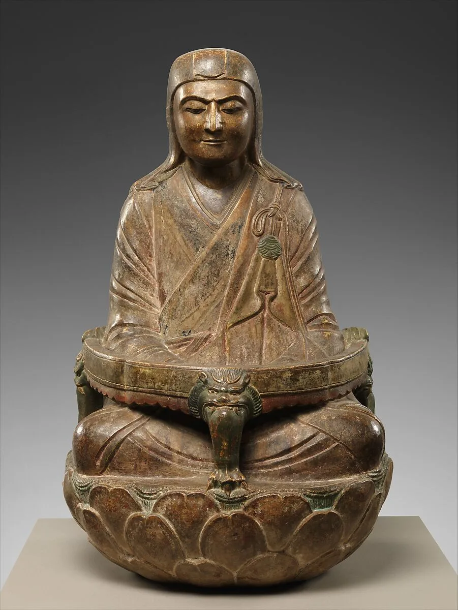 北宋 彩繪石雕僧伽和尚像 (石灰石)|Monk Sengqie — Unknown