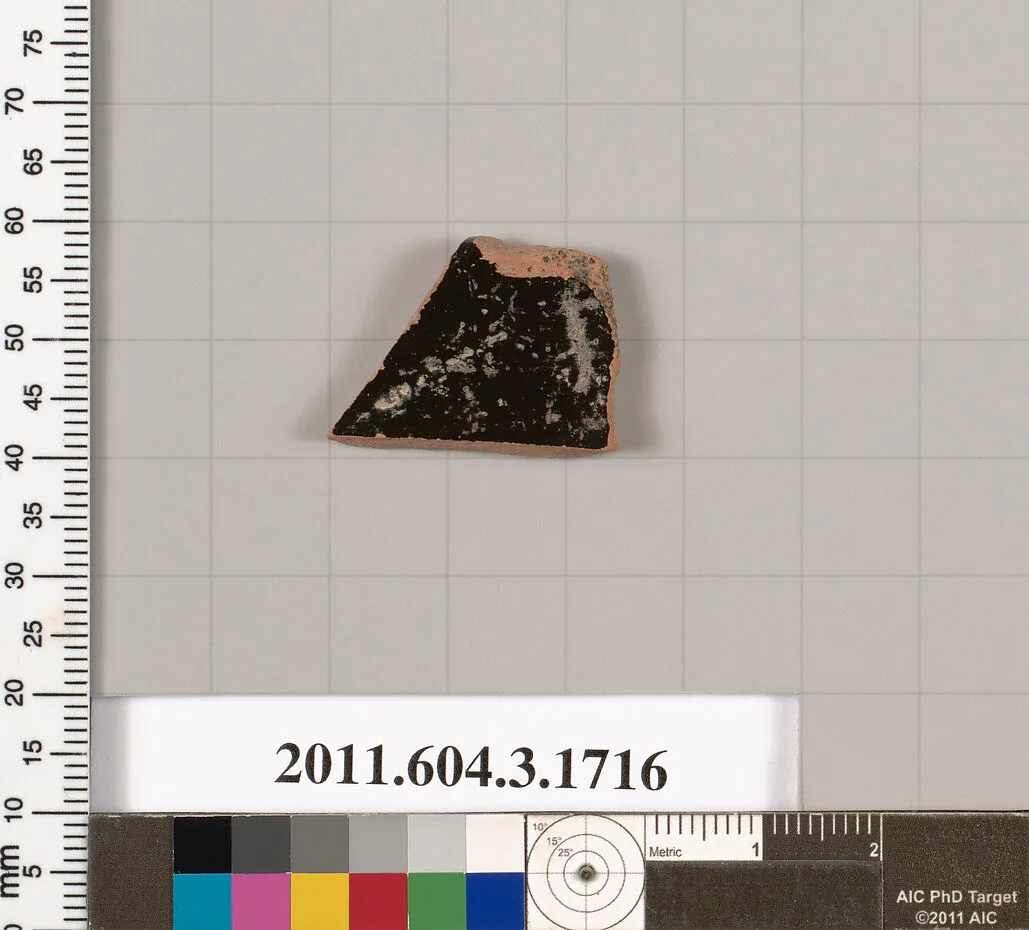 Terracotta rim fragment of a kylix: Band cup (drinking cup) — Unknown