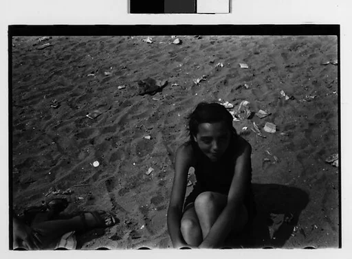 [Two 35mm Film Frames: Sunbathers, Coney Island?, New York]
