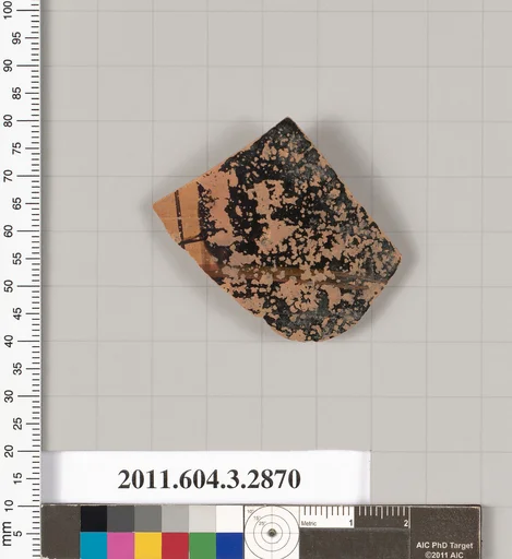 Terracotta fragment of a closed shape