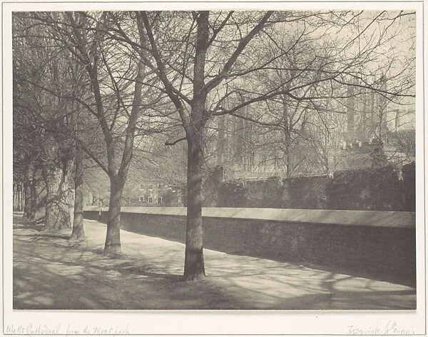 Wells Cathedral from the Moat Path — Frederick H. Evans
