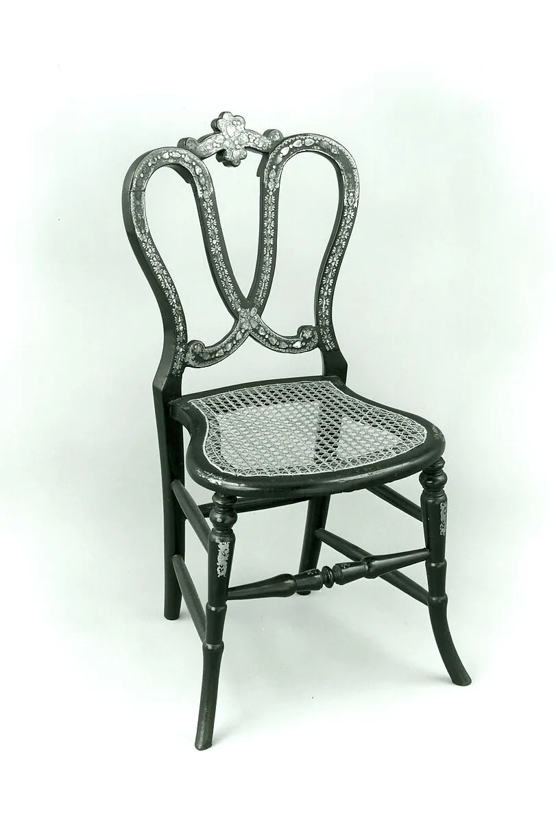 Papier-mâchè side chair — Unknown