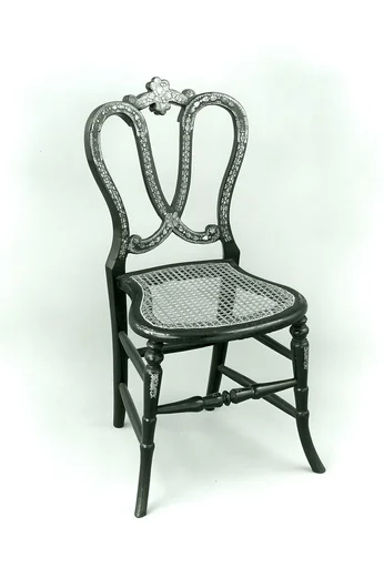 Papier-mâchè side chair