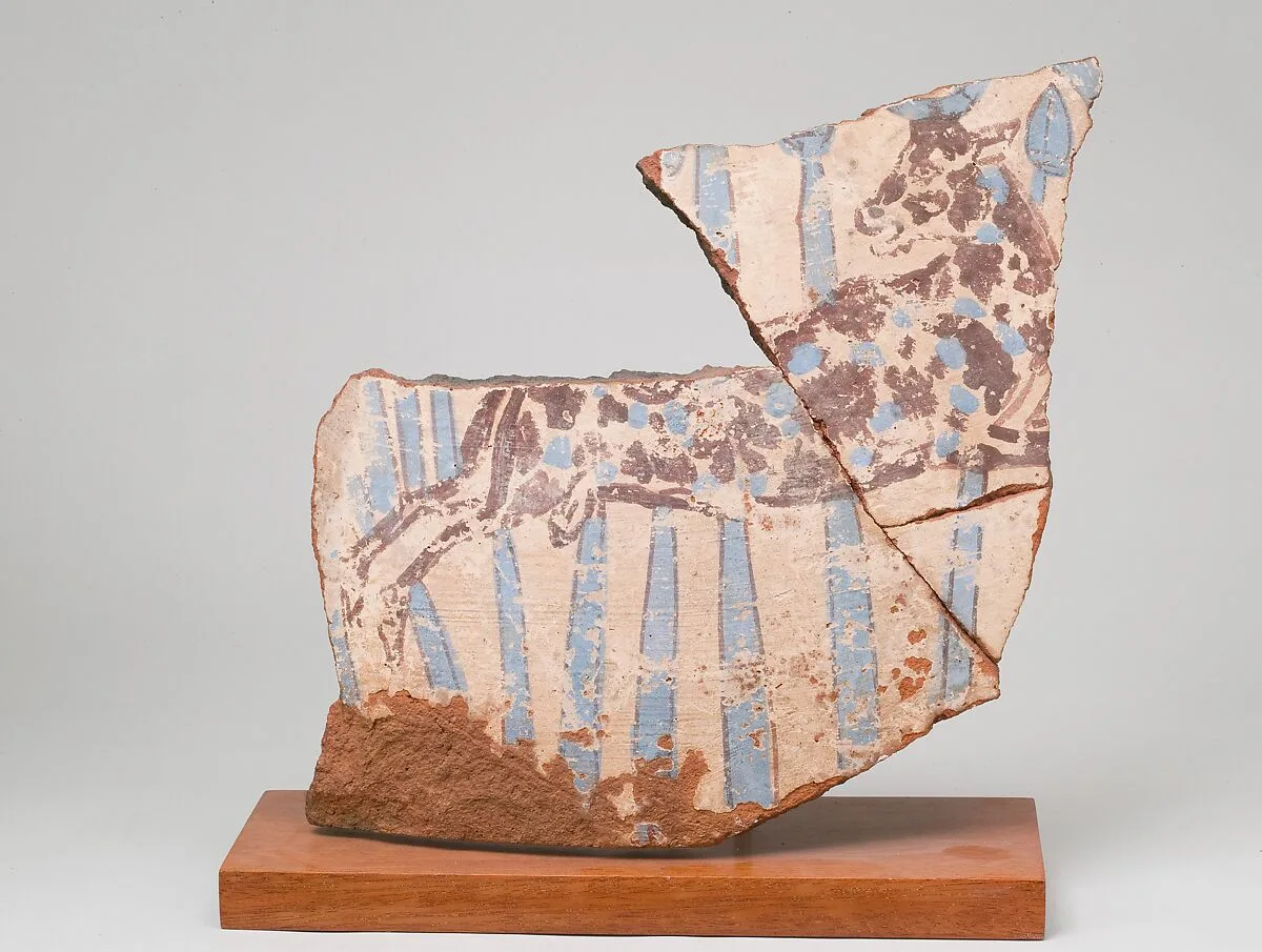 Blue-Painted Jar Fragment from Malqata — Unknown