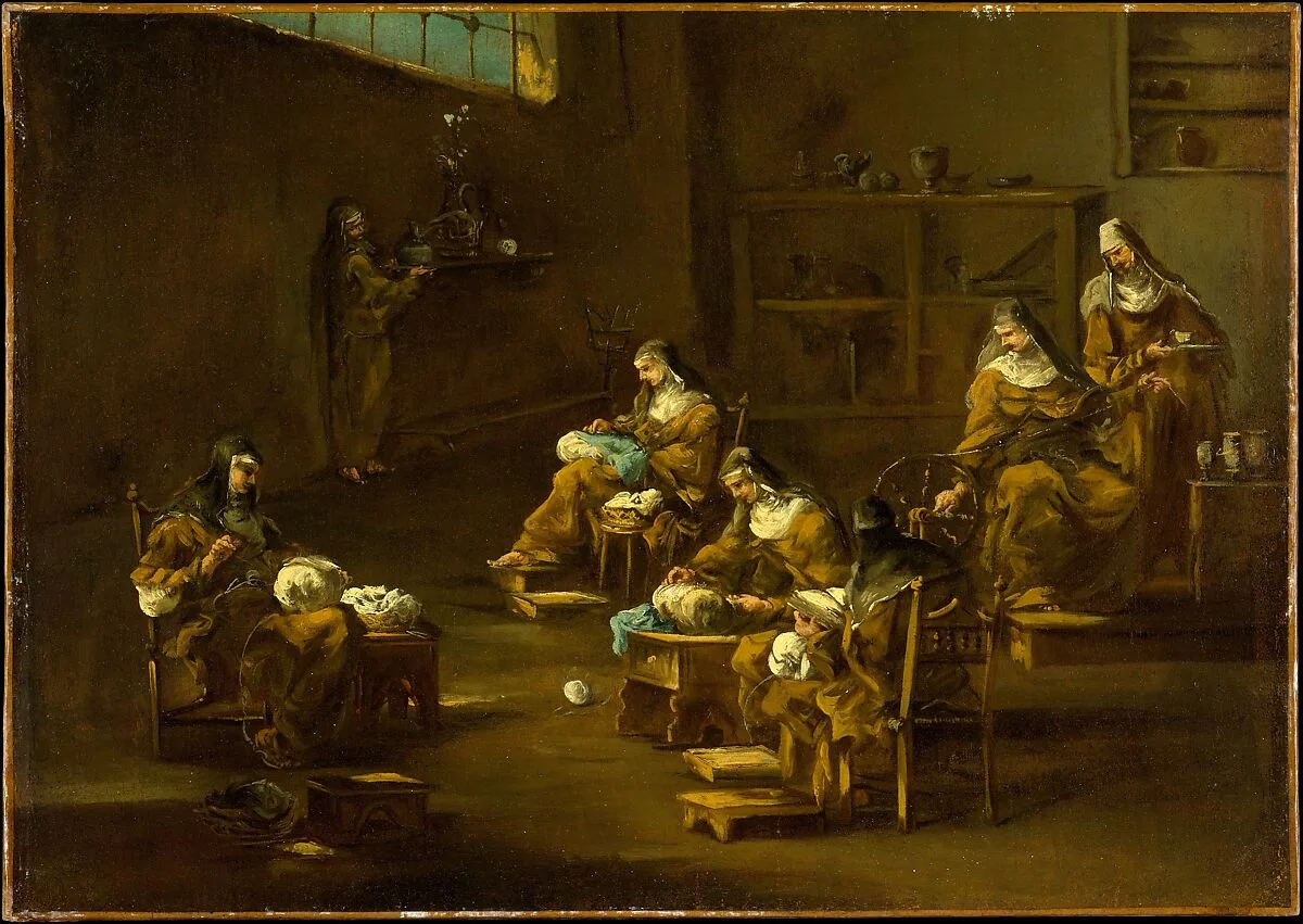 Nuns at Work — Alessandro Magnasco