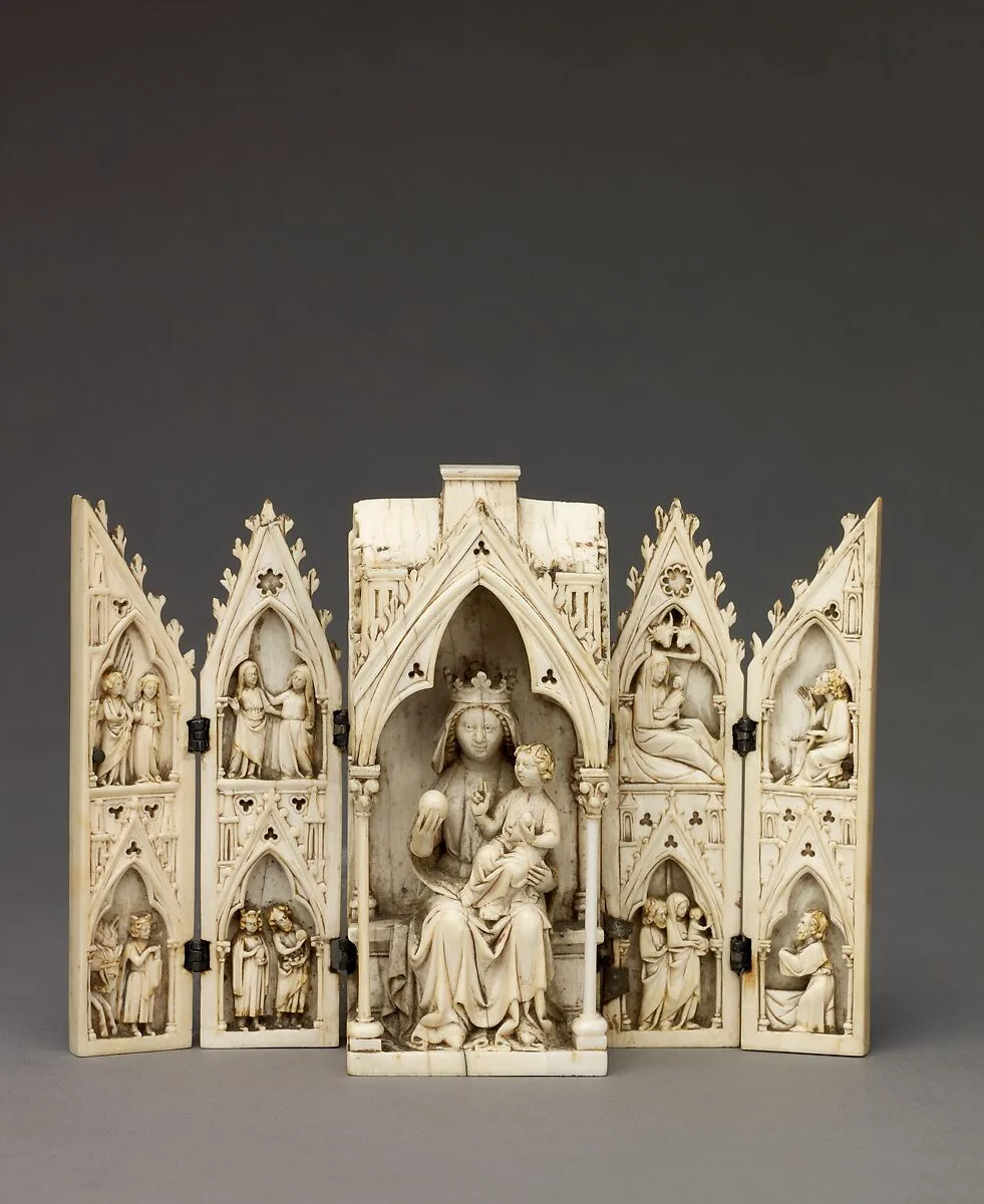 Tabernacle Polyptych with the Madonna and Child and Scenes from the Life of Christ — Unknown