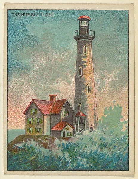 The Nubble Light, from the "Lighthouse Series" (T77), issued with Hassan Cigarettes by the American Tobacco Company — American Tobacco Company