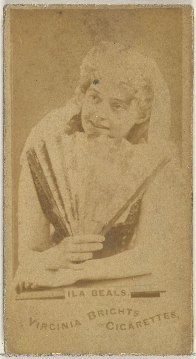 Ila Beals, from the Actors and Actresses series (N45, Type 1) for Virginia Brights Cigarettes — Allen & Ginter