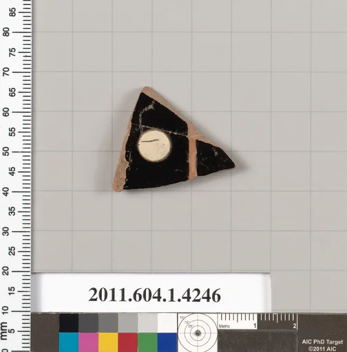 Terracotta fragment of a kylix (drinking cup)