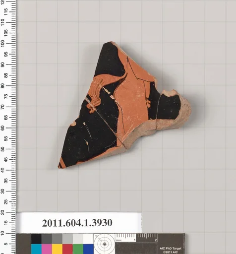 Terracotta fragment of a kylix (drinking cup)