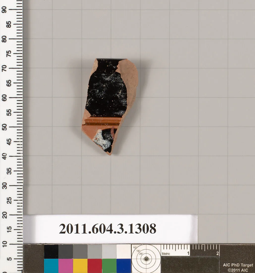 Terracotta rim fragment of a skyphos (deep drinking cup) — Unknown