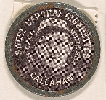 Callahan, Chicago White Sox (black), from the Domino Discs series (PX7), issued by Kinney Brothers — Kinney Brothers Tobacco Company
