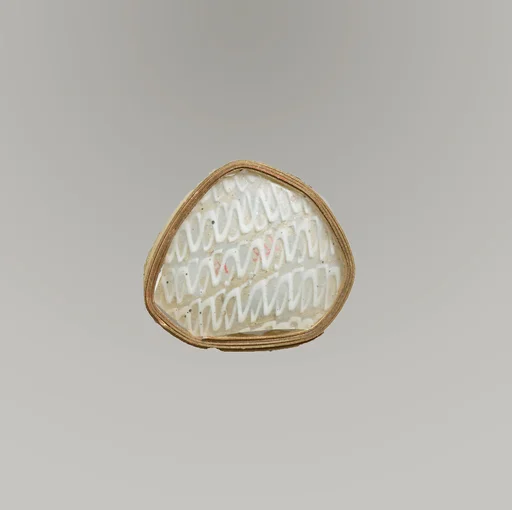 Glass network mosaic fragment