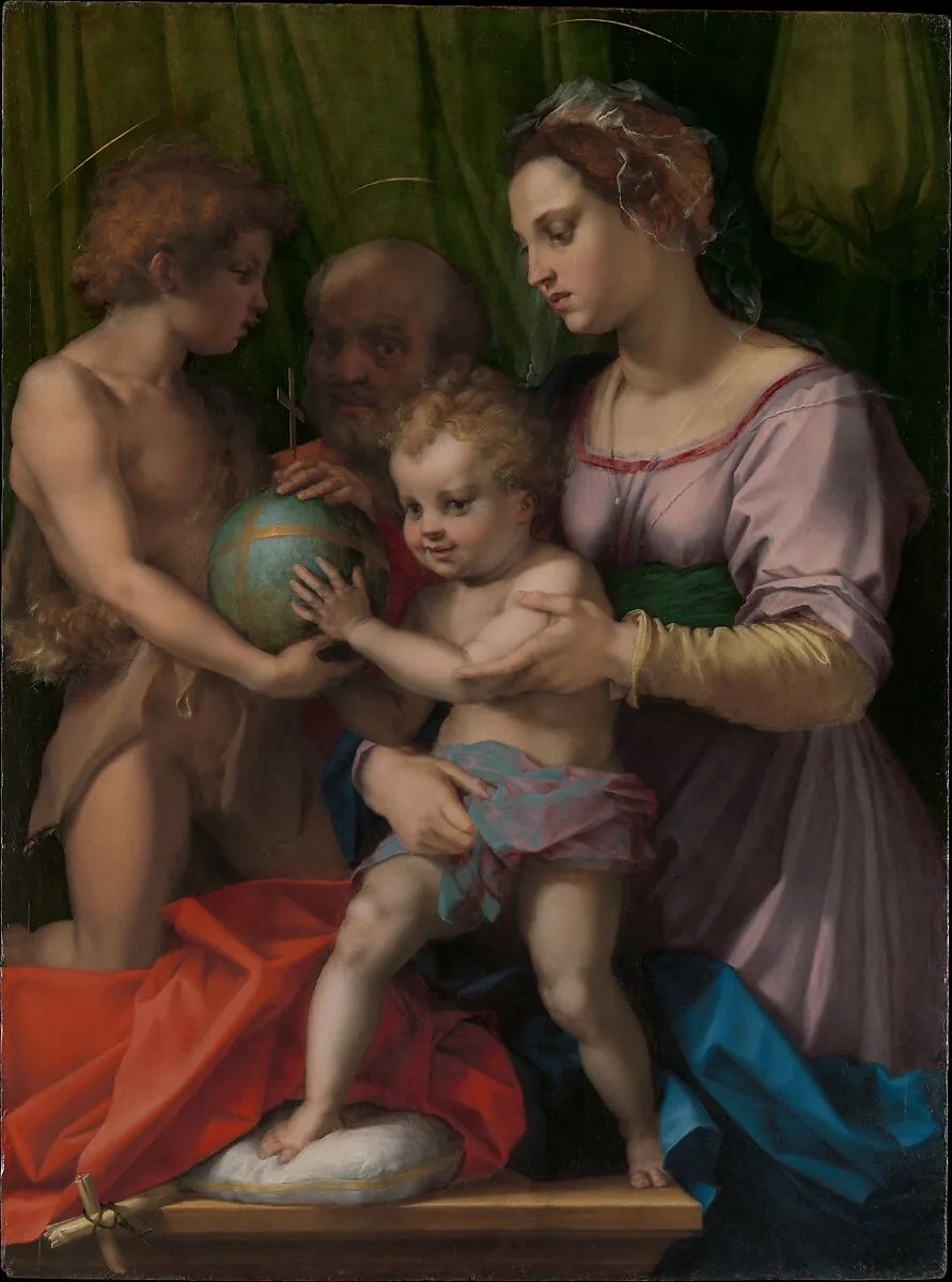 The Holy Family with the Young Saint John the Baptist — Andrea del Sarto (Andrea d'Agnolo)