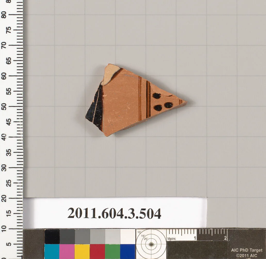 Terracotta fragment of a column-krater (bowl for mixing wine and water) — Unknown