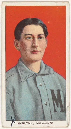 McGlynn, Milwaukee, American Association, from the White Border series (T206) for the American Tobacco Company