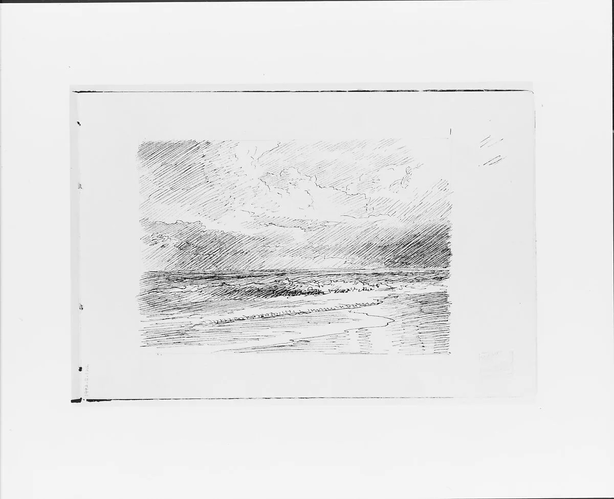 Seascape (from Sketchbook VII) — William Trost Richards