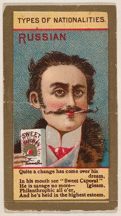 Russian, from Types of Nationalities (N240) issued by Kinney Bros. — Kinney Brothers Tobacco Company