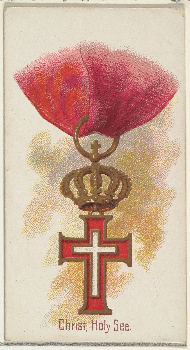 Christ, Holy See, from the World's Decorations series (N30) for Allen & Ginter Cigarettes — Lindner, Eddy & Claus|Allen & Ginter