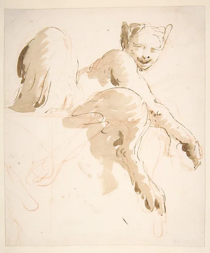 Seated Satyress