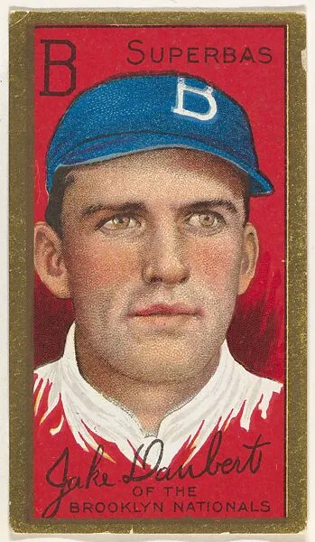 Jacob Daubert, Brooklyn Superbas, National League, from the "Baseball Series" (Gold Borders) set (T205) issued by the American Tobacco Company — American Tobacco Company
