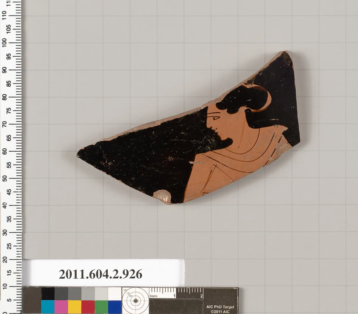 Terracotta fragment of a hydria: kalpis (water jar) — Unknown