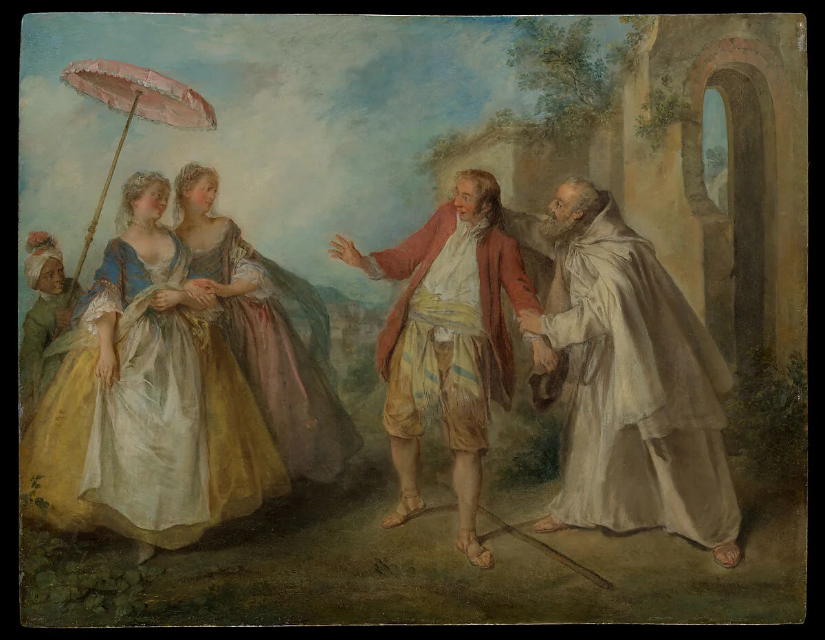 Brother Philippe's Geese — Nicolas Lancret