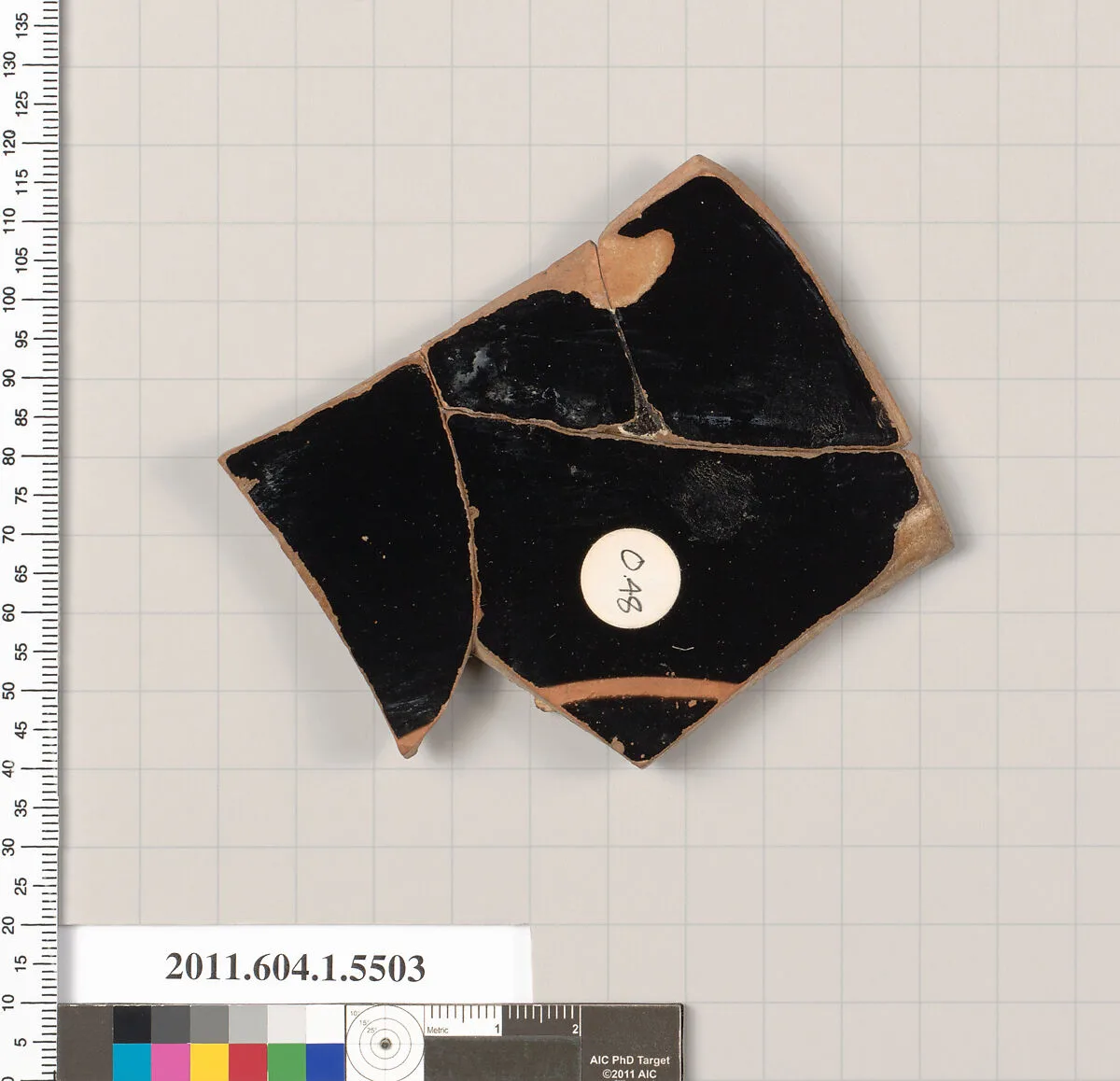 Terracotta fragment of a kylix (drinking cup) — Unknown