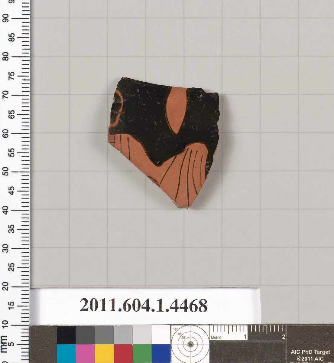 Terracotta fragment of a kylix (drinking cup) — Unknown