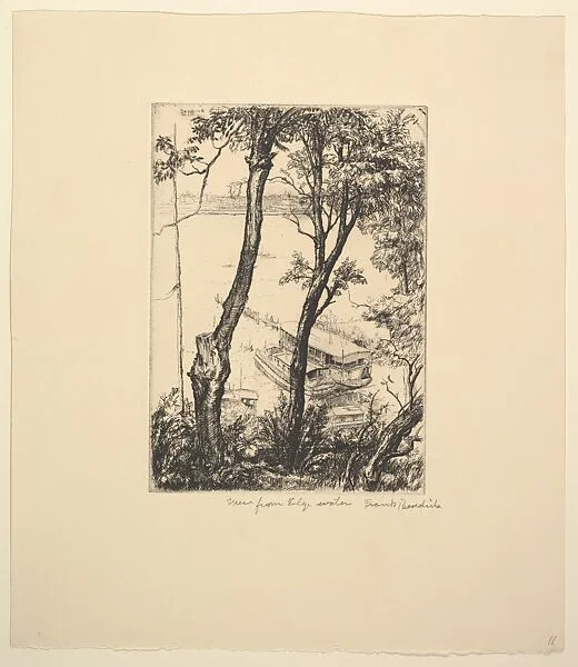 View from Edge Water — Frank Paul Besedick|WPA